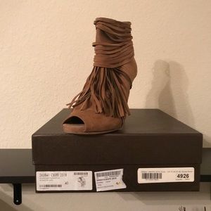 Suede Fringe Bootie